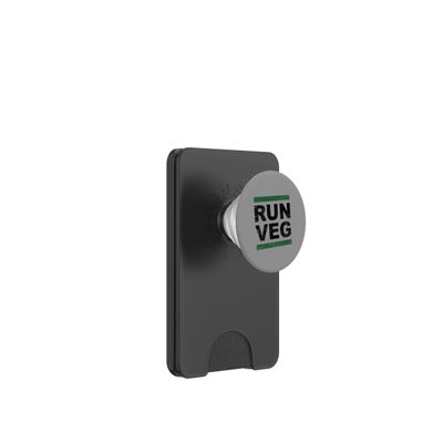 PopSockets PopWallet for MagSafe – Plant-Based Vintage-Style Vegan Design for Endurance Athletes