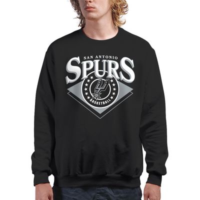 Junk Food Men's San Antonio Spurs NBA Court Classic Officially Licensed Adult Crewneck Fleece Sweatshirt, Black, XX-Large