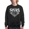 Junk Food Men's San Antonio Spurs NBA Court Classic Officially Licensed Adult Crewneck Fleece Sweatshirt, Black, XX-Large view 1