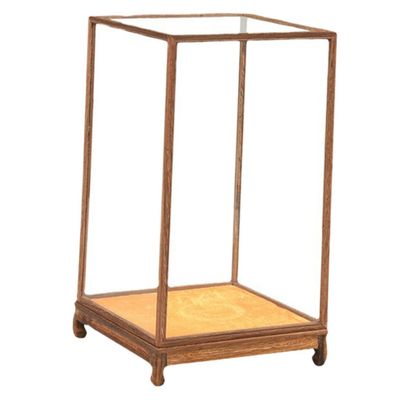 IMIKEYA Transparent Glass Display Case for Buddha Statues and Collectibles