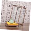 IMIKEYA Transparent Glass Display Case for Buddha Statues and Collectibles view 2