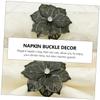 Cabilock 30-Piece Halloween Flower Napkin Ring Set view 2