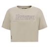 Pro Standard Women's NBA Los Angeles Lakers Retro Classics Short-Sleeve Boxy Tee, Eggshell, XS view 1