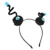 Blue Metal and Fabric Halloween Party Headband, Lightweight view 1
