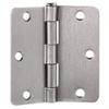 Design House 186130 Interior Door Hinges, 9-Pack, 3.5 x 3.5 in, 1/4 in Rounded Radius, Satin Nickel view 3