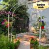 Generic Metal Rose Arch Trellis, Black, 120 x 220 cm view 3