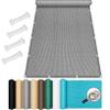 Balcony Shade Sail 220 x 250 cm, UV and Wind Protection, Breathable HDPE Mesh, Light Gray view 1