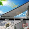 Balcony Shade Sail 220 x 250 cm, UV and Wind Protection, Breathable HDPE Mesh, Light Gray view 2