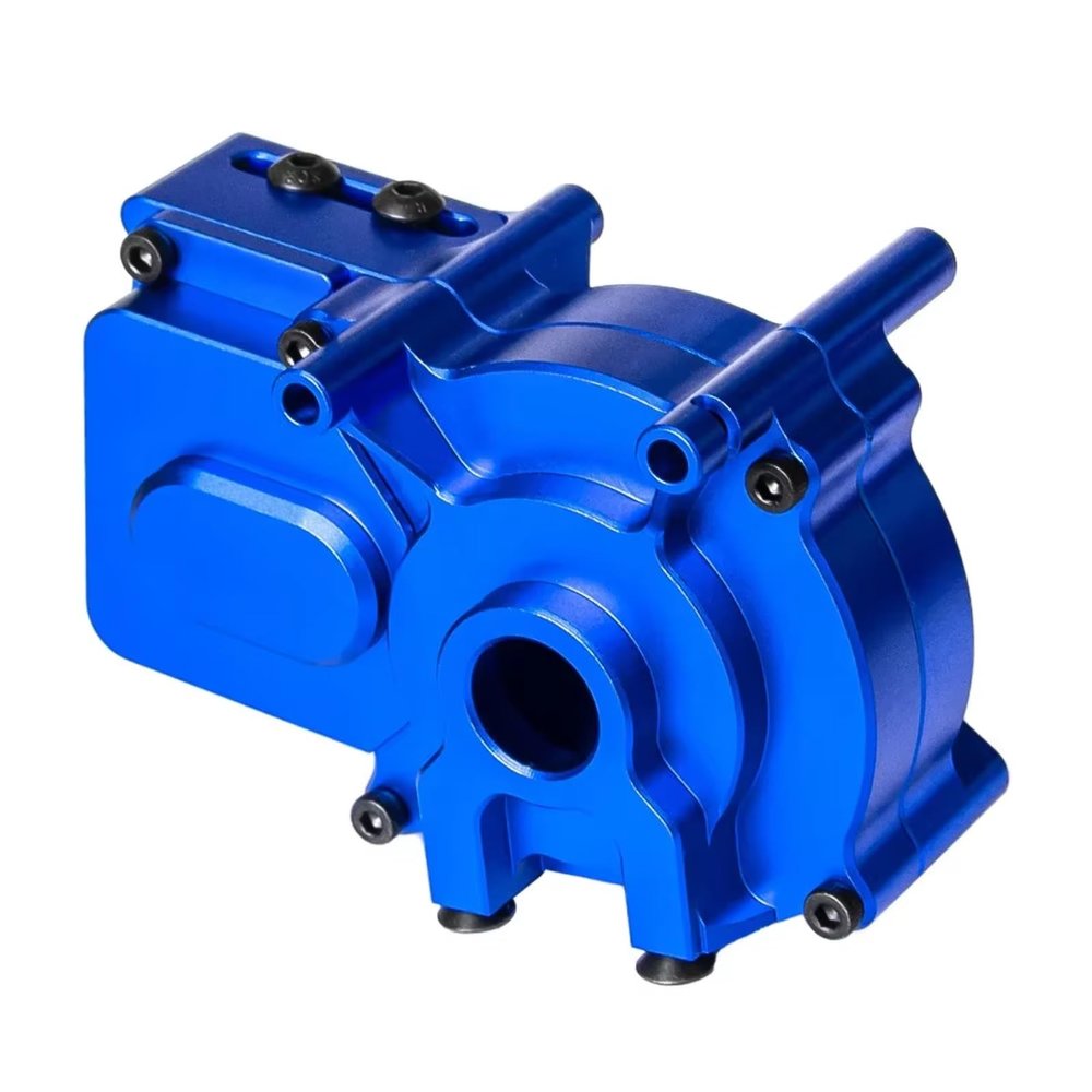 YONMFRDS Metal Center Transmission Gearbox for ARRMA 6S Kraton, Outcast, Big Rock 1/8 and Infraction, Mojave, Fireteam 1/7 RC Cars, Blue