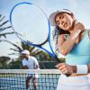 Tennis Trainer Rebound Ball Practice Rebounder view 2