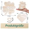 packra 45th Birthday Money Gift, Lucky Clover Wooden Guestbook Sign view 2