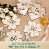 packra 45th Birthday Money Gift, Lucky Clover Wooden Guestbook Sign view 3