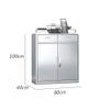 Stainless Steel Filing Cabinet for Home Office Storage view 2