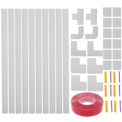 Self-Adhesive PVC Cable Raceway, White, 40 mm, 1 Set