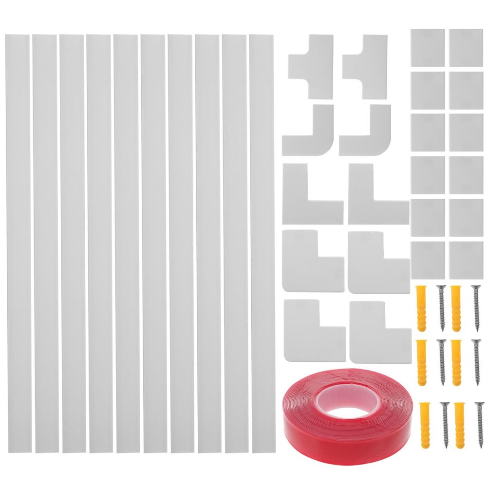 Self-Adhesive PVC Cable Raceway, White, 40 mm, 1 Set