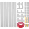 Self-Adhesive PVC Cable Raceway, White, 40 mm, 1 Set view 1