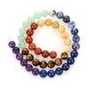 GF35-6 Natural Gemstone Beads, 6 mm Round Chakra Beads, 2 Strands view 1