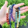 GF35-6 Natural Gemstone Beads, 6 mm Round Chakra Beads, 2 Strands view 4