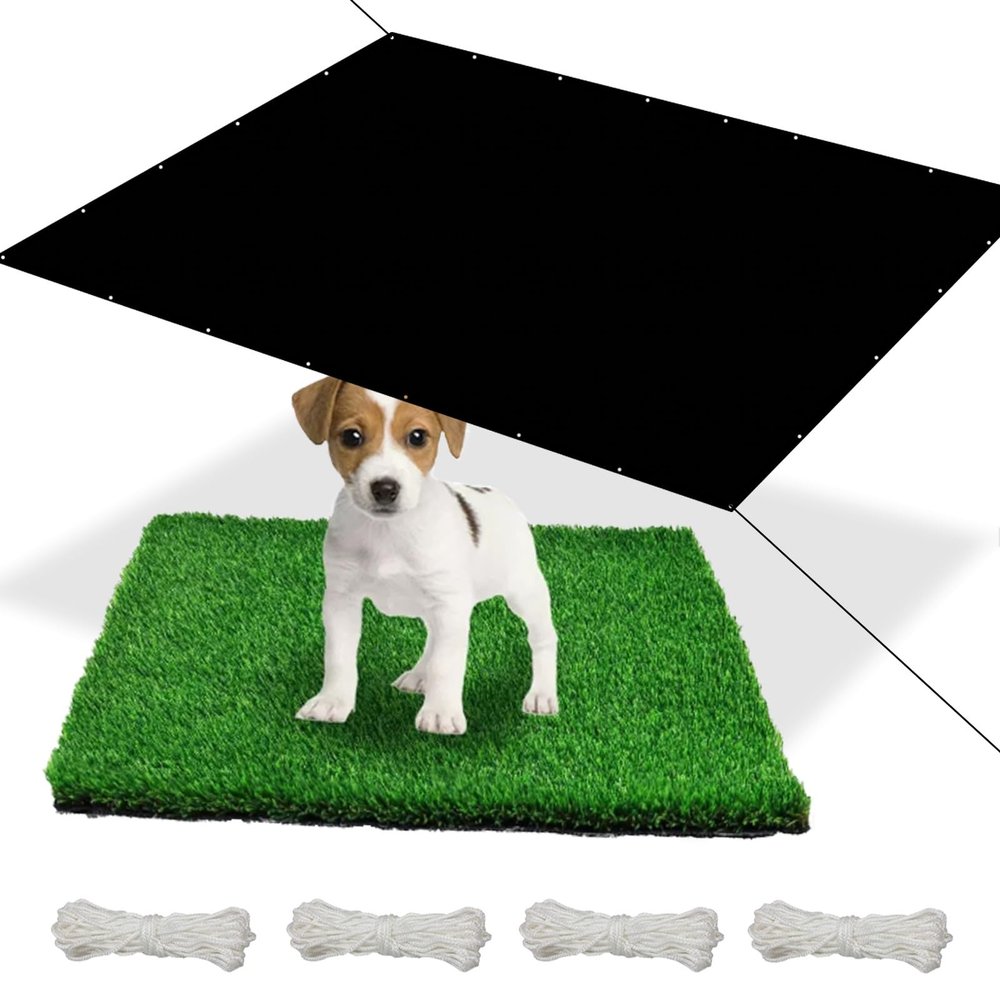 Waterproof Rectangular Sun Shade Sail with Eyelets, 150 x 200 cm, 95% UV Protection, Black