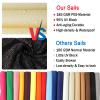 Waterproof Rectangular Sun Shade Sail with Eyelets, 150 x 200 cm, 95% UV Protection, Black view 4