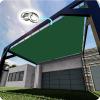 Waterproof Rectangular Shade Sail, 150 x 280 cm, 95% UV Protection, Dark Green view 2
