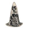 Adult Skeleton-Print Hooded Cape with Hat and Bow Tie view 1