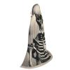 Adult Skeleton-Print Hooded Cape with Hat and Bow Tie view 2