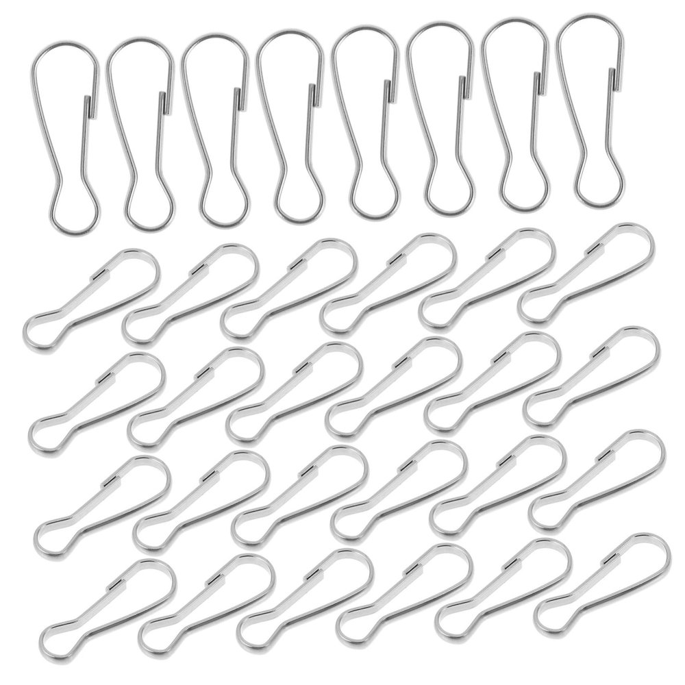 Stainless Steel Spring Clips, Silver, Compact and Lightweight