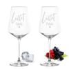 Gravur-Max Lillet Glasses, Set of 2, 560 ml, Leonardo Puccini with “Lillet Time” Engraving view 2