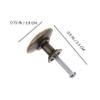 HOMSFOU 8-Pack Vintage Zinc Alloy Cabinet Knobs and Drawer Pulls, Bronze view 3