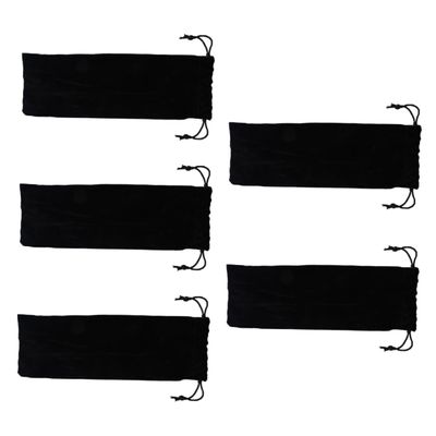 5-Pack Reusable Cotton Straw Storage Bags
