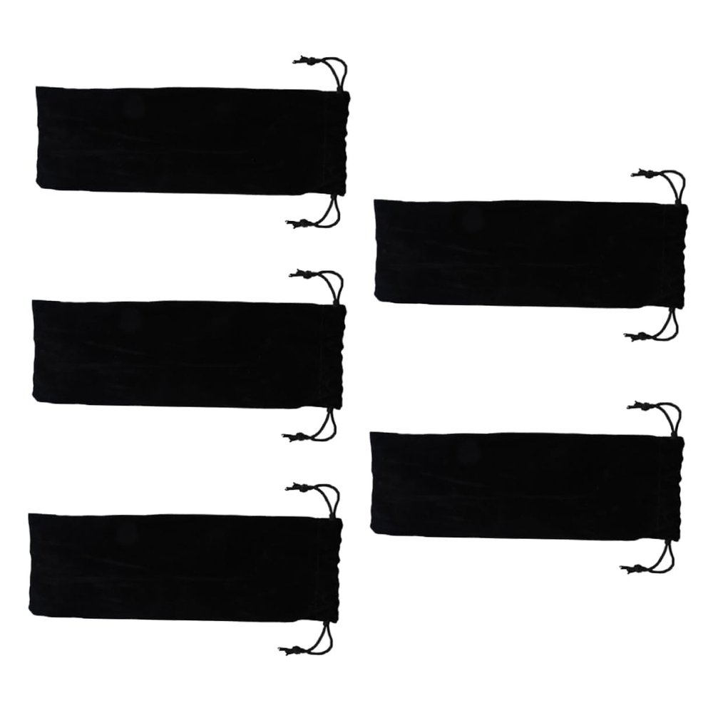 5-Pack Reusable Cotton Straw Storage Bags