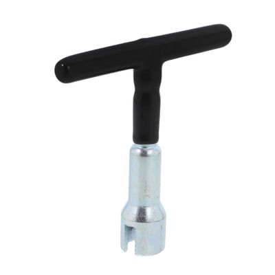 Steel Socket Wrench for Hooks and Screws, 12.8 mm, Silver