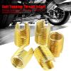 Brass-Tone Self-Tapping Thread Insert Repair Kit for Strong Vibration, Easy Installation view 3