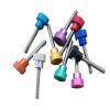YINGDLEB 5-Piece M3 M4 M5 M6 Colorful Aluminum-Head Thumb Screws, Stainless Steel Thread, Orange M3 x 27 view 3