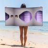 Lavender Hot Air Balloon Print Oversized Pool and Beach Towel view 4
