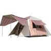 Pop-Up Camping Tent with Porch, Waterproof Instant Tent for 3–4 People view 1