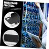 Toyvian 3-Piece Metal Rack Cabinet Panels for 1U, 2U, and 4U, Black view 2