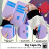Lucyliy Phone Case for Motorola Moto G9, Folio Wallet Case with 6 Card Slots, Money Clip and Wallet, Purple view 3