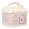 Small Pink Piggy Bank with Lock, Compact Plastic Design view 2