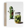 QLMX Pickle Gifts Spiral Notebook, Funny Journal for Pickle Lovers, Gifts for Women and Men, 14 x 21 cm view 1