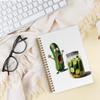QLMX Pickle Gifts Spiral Notebook, Funny Journal for Pickle Lovers, Gifts for Women and Men, 14 x 21 cm view 2