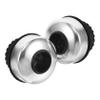 Rotating Bicycle Bells, 2-Piece Set, Steel and Plastic, Silver view 1