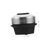 Rotating Bicycle Bells, 2-Piece Set, Steel and Plastic, Silver view 2