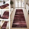 ZESEWU Vintage Hallway Runner Rug, Brown and Red, Non-Slip, 80 x 120 cm view 1