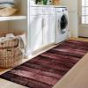 ZESEWU Vintage Hallway Runner Rug, Brown and Red, Non-Slip, 80 x 120 cm view 2