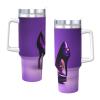 Elegant Purple High Heels with Lipstick 1,134 g Ice Bully Tumbler with Handle and Straw view 3
