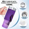 Elegant Purple High Heels with Lipstick 1,134 g Ice Bully Tumbler with Handle and Straw view 4