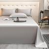 Homxi Double-Bed Fitted Sheet Set with 2 Pillowcases, 200 x 230 cm, Lyocell, Gray Silver view 1