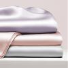 Homxi Double-Bed Fitted Sheet Set with 2 Pillowcases, 200 x 230 cm, Lyocell, Gray Silver view 4